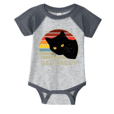 Cat Daddy Vintage Cat 80s Retro Style For Cat Dad Infant Baby Jersey Bodysuit