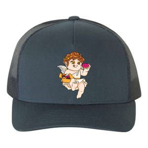 Cupid Donuts Valentine's Day Funny Doughnut Lover Fan Gift Yupoong Adult 5-Panel Trucker Hat