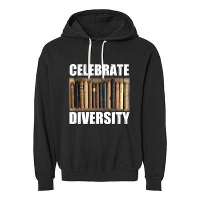 Celebrate Diversity Variety Of Smoke Cigars Garment-Dyed Fleece Hoodie