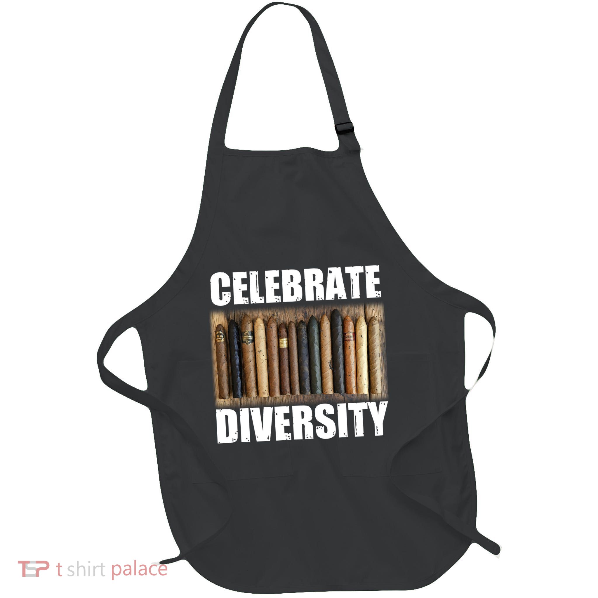 Celebrate Diversity Variety Of Smoke Cigars Full-Length Apron With Pockets