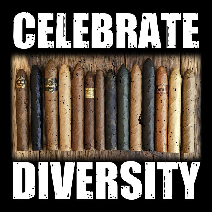 Celebrate Diversity Variety Of Smoke Cigars Tall T-Shirt