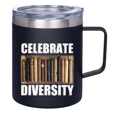 Celebrate Diversity Variety Of Smoke Cigars 12oz Stainless Steel Coffee Mug