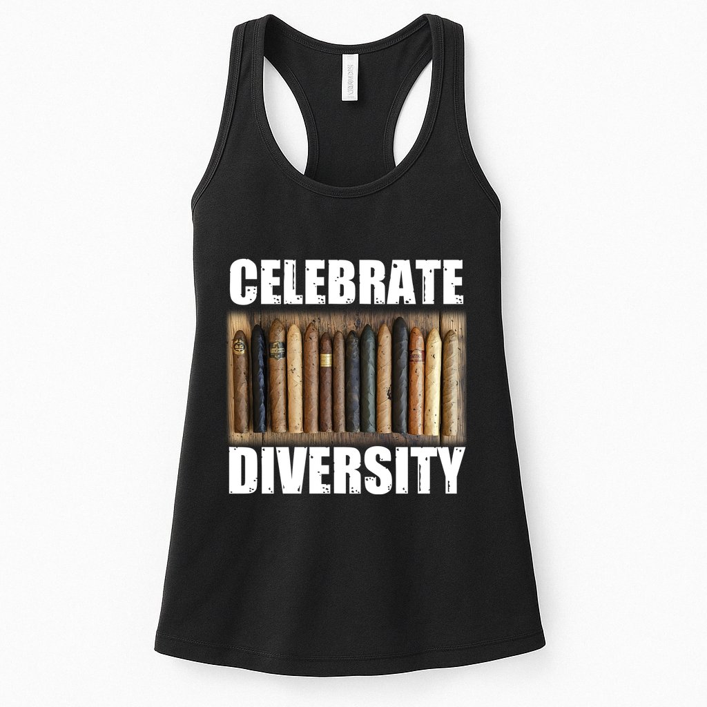 Celebrate Diversity Variety Of Smoke Cigars Womens Tank Top