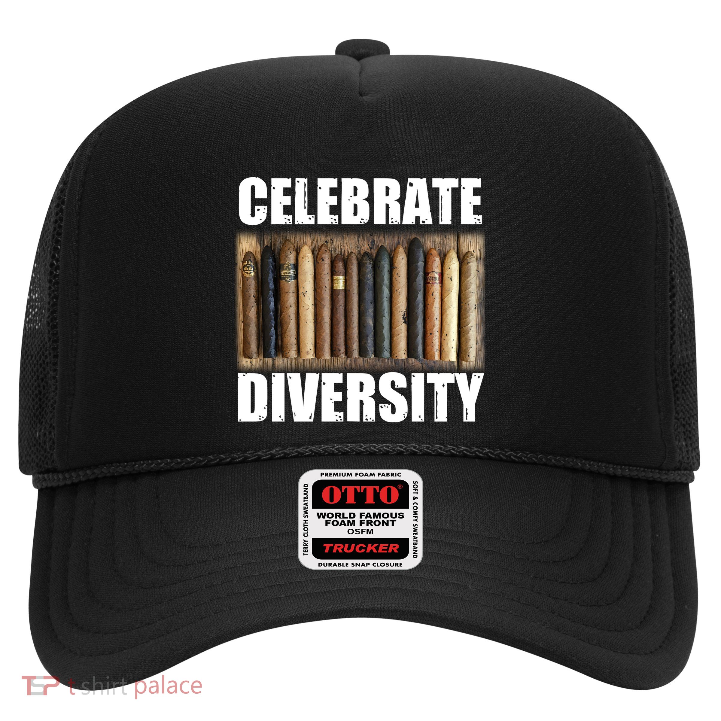 Celebrate Diversity Variety Of Smoke Cigars Trucker Hat