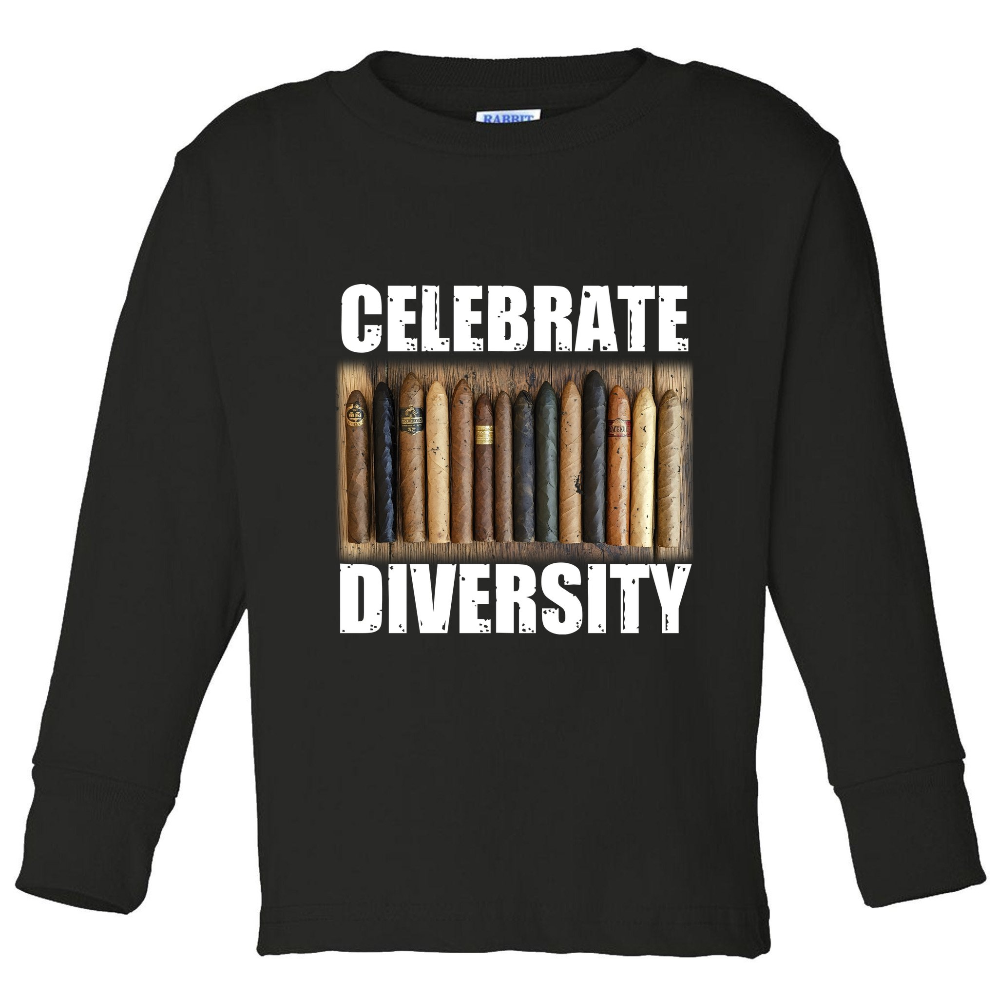 Celebrate Diversity Variety Of Smoke Cigars Toddler Long Sleeve Shirt