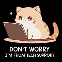 Cat DonT Worry IM From Tech Support Mousepad
