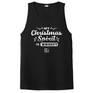 Christmas Drinking Whiskey Is My Christmas Spirit Xmas PosiCharge Competitor Tank