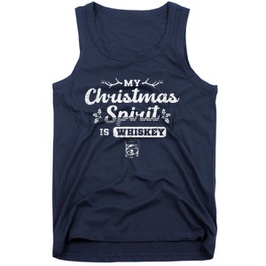 Christmas Drinking Whiskey Is My Christmas Spirit Xmas Tank Top