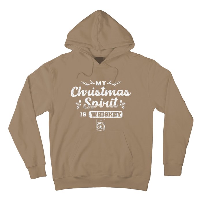 Christmas Drinking Whiskey Is My Christmas Spirit Xmas Hoodie