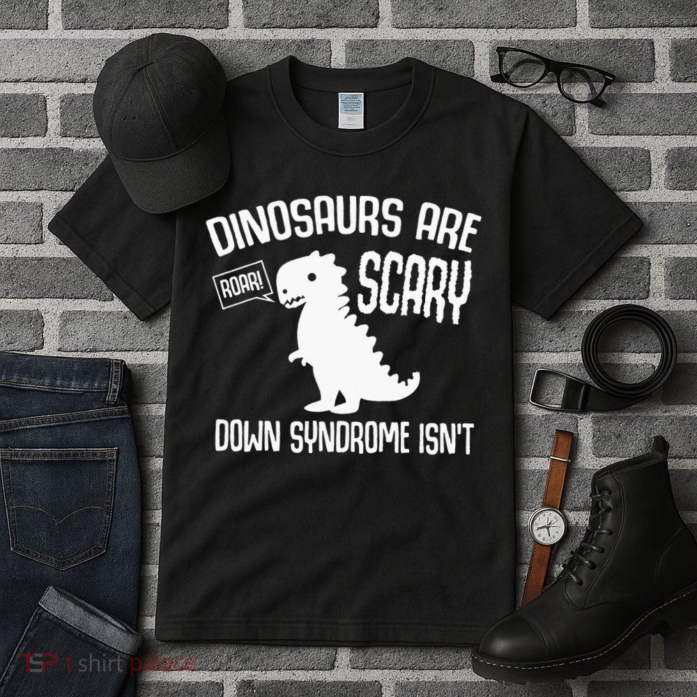 Cute Dinosaur World Down Syndrome Day Tall T-Shirt