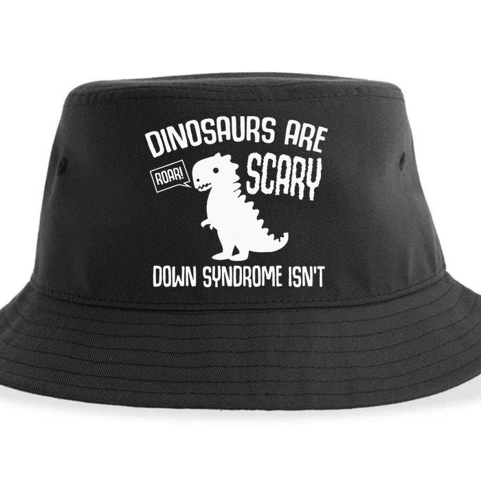 Cute Dinosaur World Down Syndrome Day Sustainable Bucket Hat