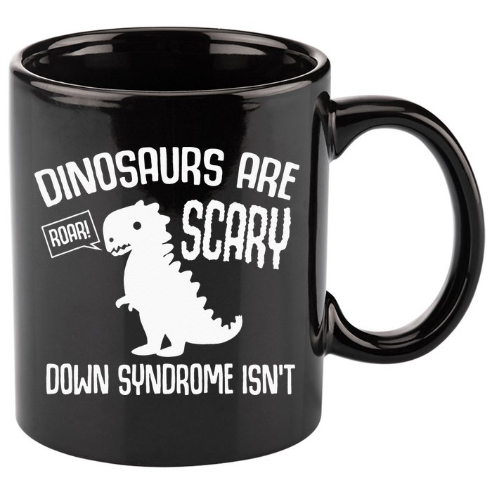 Cute Dinosaur World Down Syndrome Day 11oz C Handle Ceramic Mug