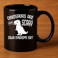 Cute Dinosaur World Down Syndrome Day 11oz C Handle Ceramic Mug