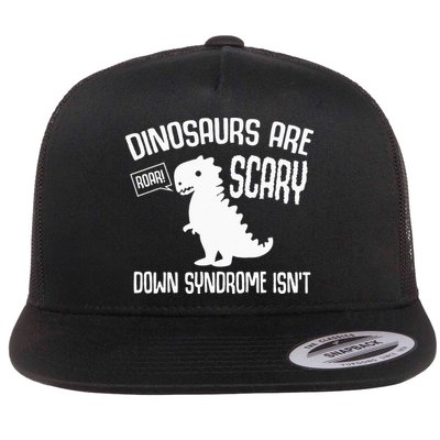 Cute Dinosaur World Down Syndrome Day Flatbill Hat