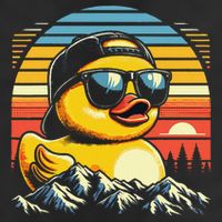 Cool Duck With Sunglasses Retro Funny Cool Comfort Performance Bucket Hat