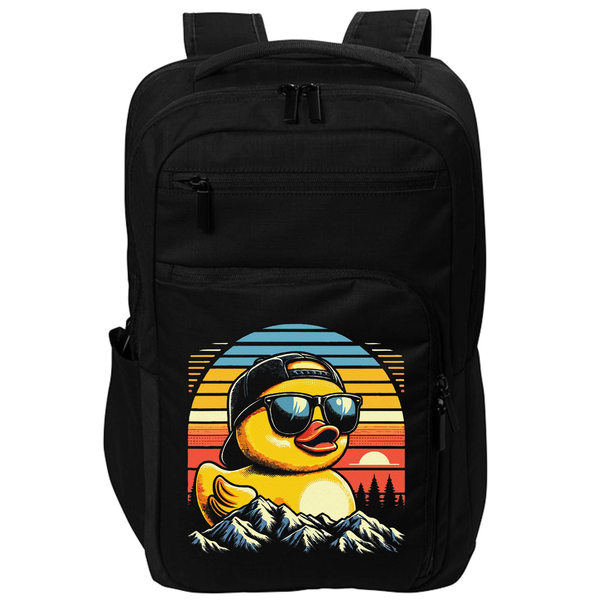 Cool Duck With Sunglasses Retro Funny Impact Tech Backpack