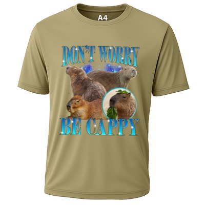 Capybara Dont Worry Be Cappy Funny Animal Capybara Meme Cooling Performance Crew T-Shirt