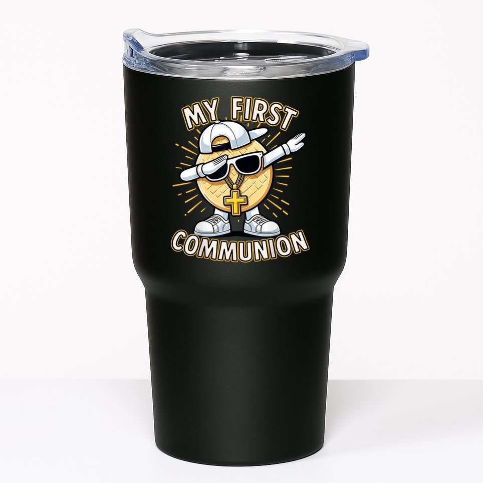 Communion Dabbing Wafer Funny 1st Communion Tumbler
