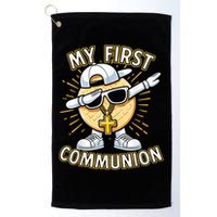 Communion Dabbing Wafer Funny 1st Communion Golf Towel