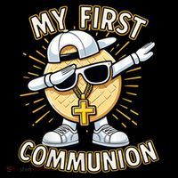 Communion Dabbing Wafer Funny 1st Communion Wool Snapback Cap