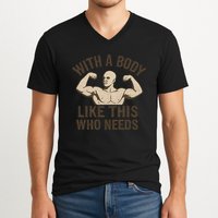 Celebrate Dad with a Strong Statement V-Neck T-Shirt