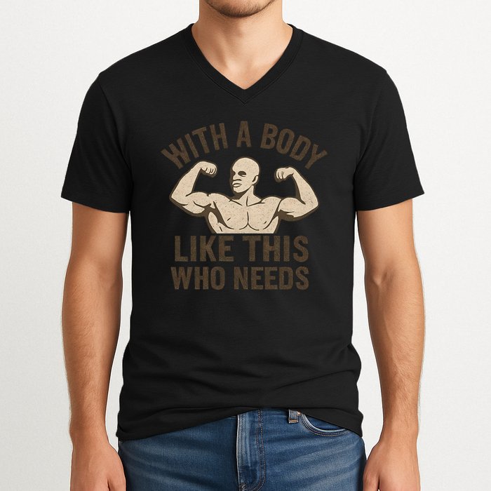 Celebrate Dad with a Strong Statement V-Neck T-Shirt