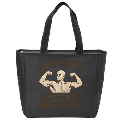 Celebrate Dad with a Strong Statement Zip Tote Bag