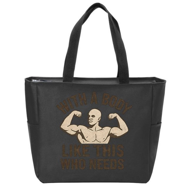 Celebrate Dad with a Strong Statement Zip Tote Bag