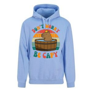 Capybara DonT Worry Be Capy Funny Retro Cute Capybara Unisex Surf Hoodie