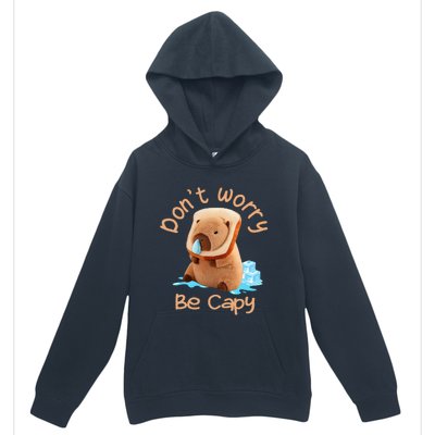 Capybara DonT Worry Be Capy Distressed Cute Urban Pullover Hoodie