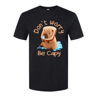 Capybara DonT Worry Be Capy Distressed Cute Softstyle CVC T-Shirt