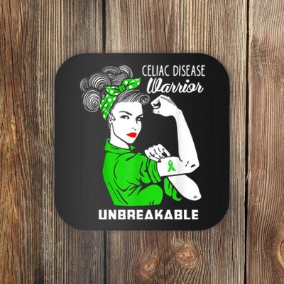 Celiac Disease Warrior Unbreakable Awareness Strong Cute Gift Coaster