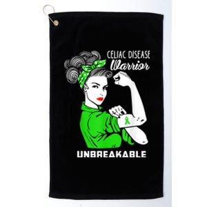 Celiac Disease Warrior Unbreakable Awareness Strong Cute Gift Platinum Collection Golf Towel