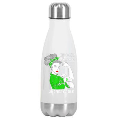 Celiac Disease Warrior Unbreakable Awareness Strong Cute Gift Stainless Steel Insulated Water Bottle