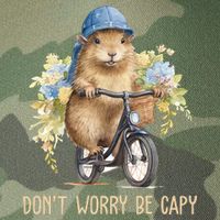 Capybara Dont Worry Be Capy Legacy Tie Dye Trucker Hat