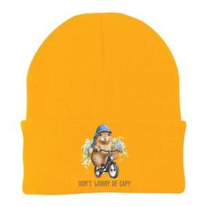 Capybara Dont Worry Be Capy Knit Cap Winter Beanie