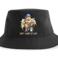 Capybara Dont Worry Be Capy Sustainable Bucket Hat