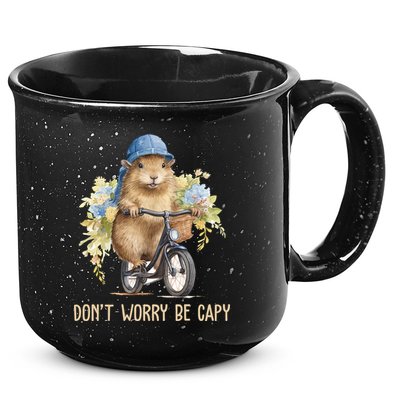 Capybara Dont Worry Be Capy 15oz Campfire Ceramic Mug
