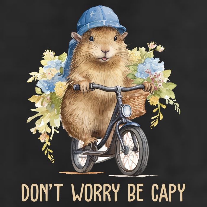 Capybara Dont Worry Be Capy Premium Pullover Hoodie