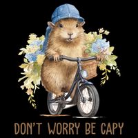 Capybara Dont Worry Be Capy 16oz Travel Tumbler