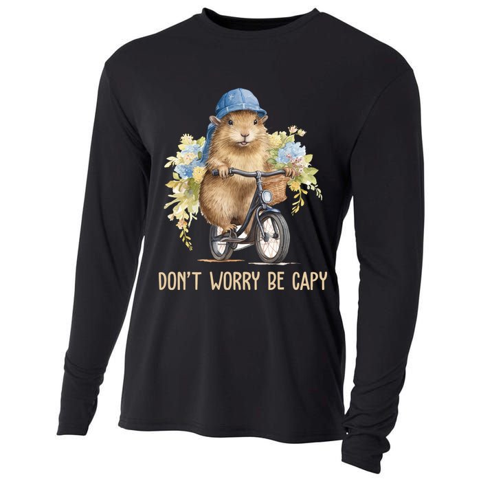 Capybara Dont Worry Be Capy Cooling Performance Long Sleeve Crew