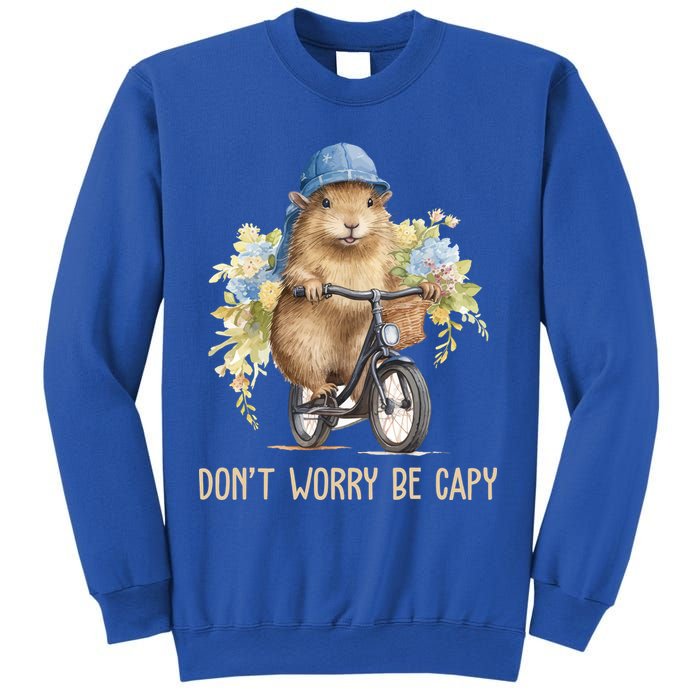 Capybara Dont Worry Be Capy Sweatshirt