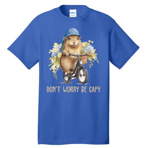 Capybara Dont Worry Be Capy Tall T-Shirt