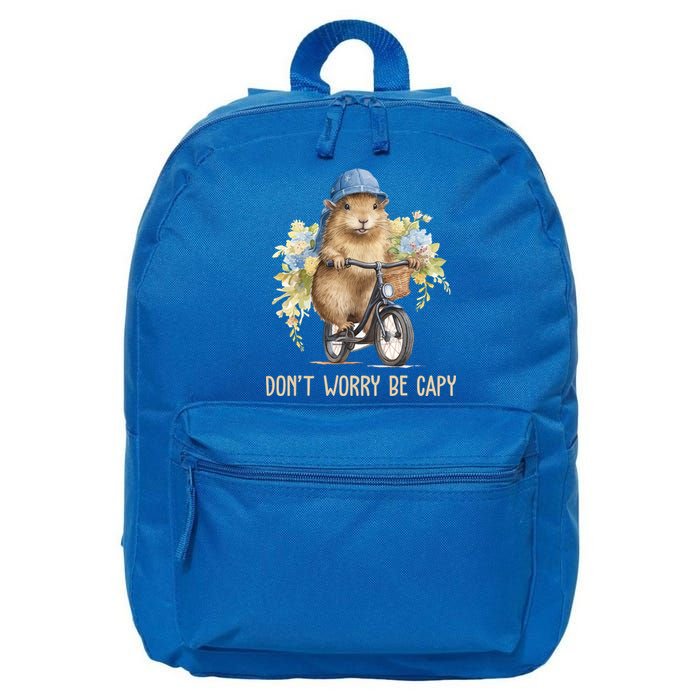 Capybara Dont Worry Be Capy 16 in Basic Backpack