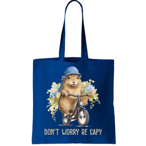 Capybara Dont Worry Be Capy Tote Bag