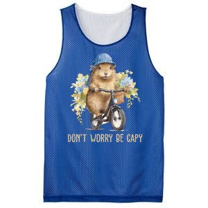 Capybara Dont Worry Be Capy Mesh Reversible Basketball Jersey Tank