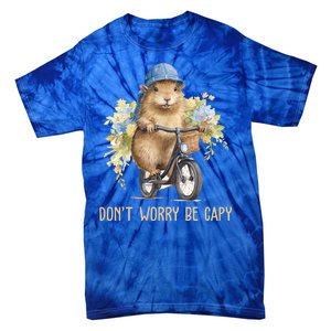 Capybara Dont Worry Be Capy Tie-Dye T-Shirt