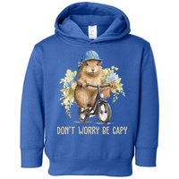 Capybara Dont Worry Be Capy Toddler Hoodie