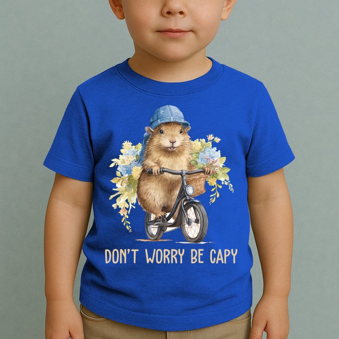 Capybara Dont Worry Be Capy Toddler T-Shirt