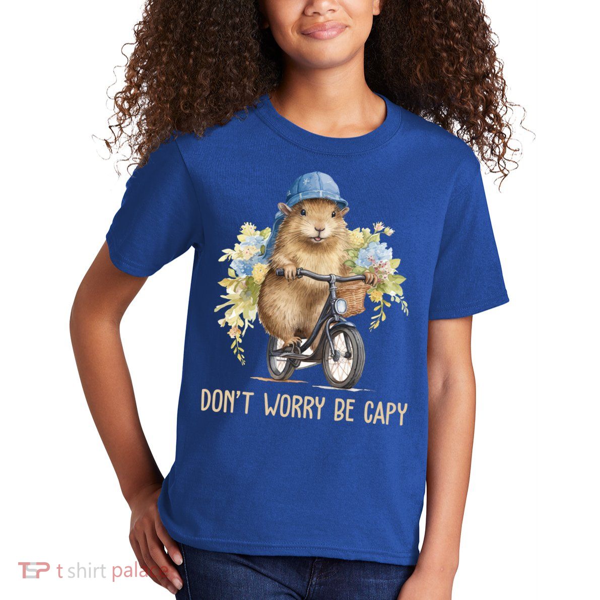 Capybara Dont Worry Be Capy Kids T-Shirt